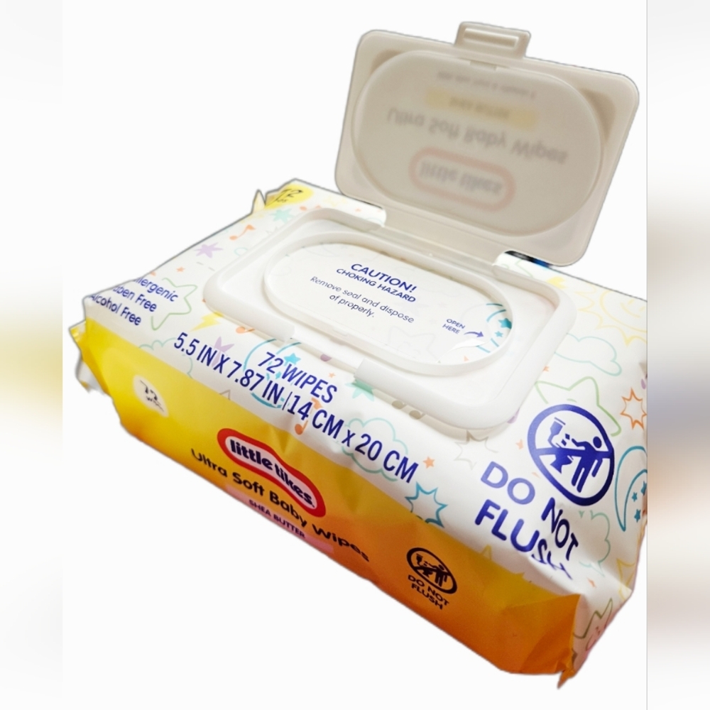 NWT 》3×《 LITTLE TIKES ULTRA SOFT BABY WIPES 72ct PACKS! - Picture 9 of 16